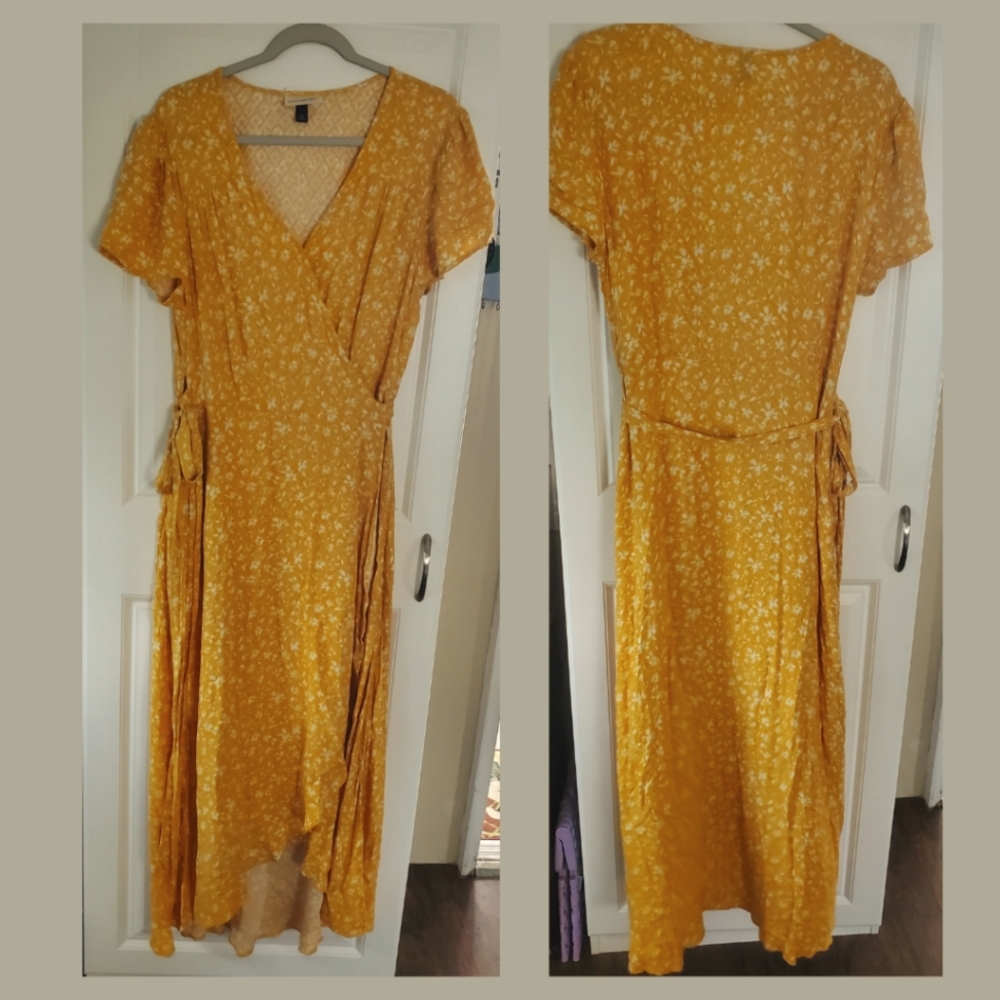 Wrap & Tie Long Dress